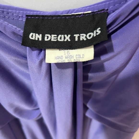 UN DEUX TROIS Lilac Party/Occasion Dress - Picture 3 of 3